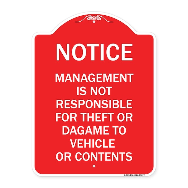 Signmission Management Is Not Responsible for Theft or Damage to Vehicles or Contents, A-DES-RW-1824-23877 A-DES-RW-1824-23877 - main